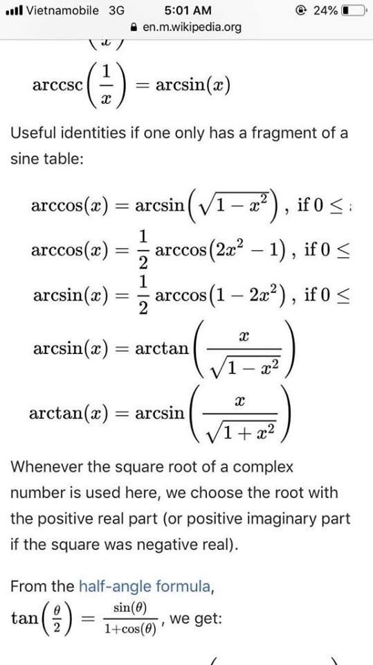 arcsin